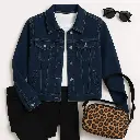 Denim jacket flat lay .webp