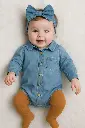 Denim onesie